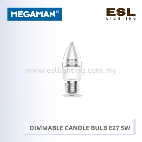 MEGAMAN DIMMABLE CANDLE BULB YTC37Z1 CL-DIM E27 5W 