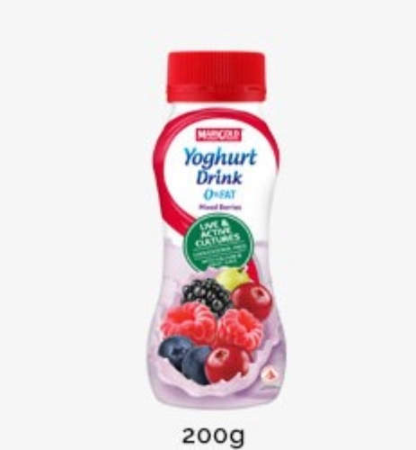 Marigold Yogurt Drink Fat Free Mixed Berries 200g