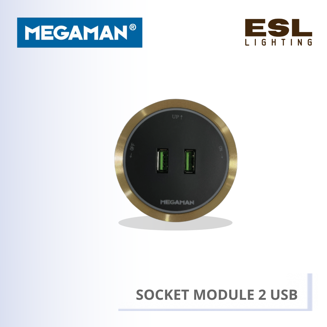 MEGAMAN Socket Module Round 2 USB - YTTSZ01-Y-2U