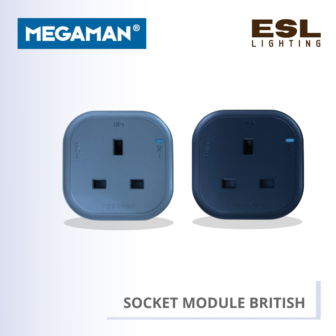 MEGAMAN Socket Module Square British 13A - YTTSX01-F-13A