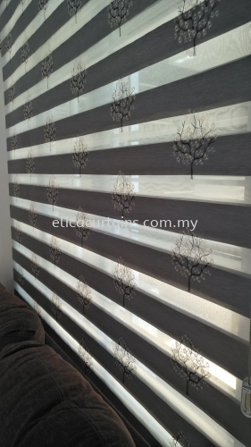Zebra Blind Exclusive, Origin From Korea, Semi-D Living Room Window Blind 