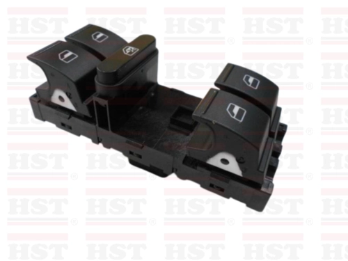 1K4959857B VOLKSWAGEN GOLF POLO MAIN POWER WINDOW SWITCH BLACK OEM (PWS-POLO-FROEM)