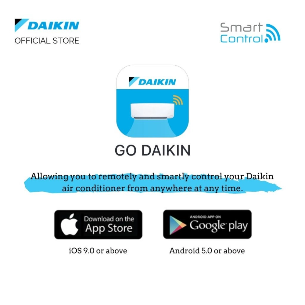 DAIKIN Premium Non Inverter Air Conditioner (FTV-AB  R32) 2.5HP - FTV60AB / RV60AB-3WM-LF