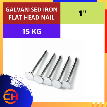 GALVANISED IRON FLAT HEAD NAIL [1'']