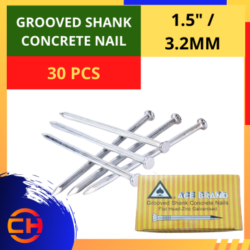 ACE BRAND GROOVED SHANK CONCRETE NAIL [1.5'']