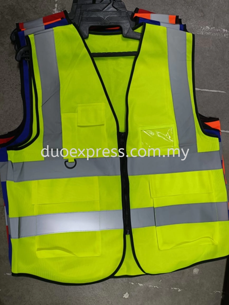 Reflective Safety Vest Supplier Malaysia  Safety Vest with multi Pocket 