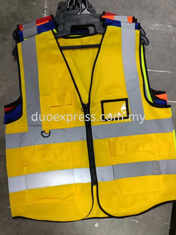 Reflective Safety Vest Supplier Malaysia  Safety Vest with multi Pocket 