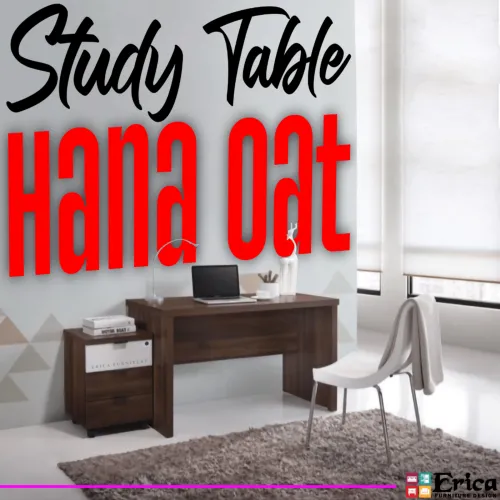 STUDY TABLE HANA OAK - Dark Brown