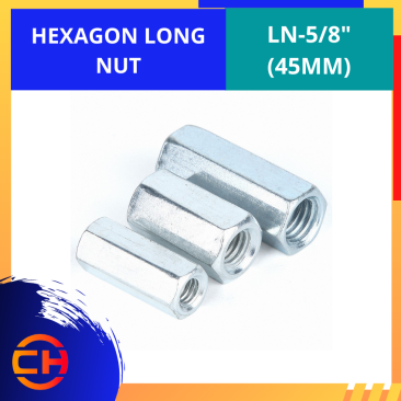 HEXAGON LONG NUT [LN-5/8'']