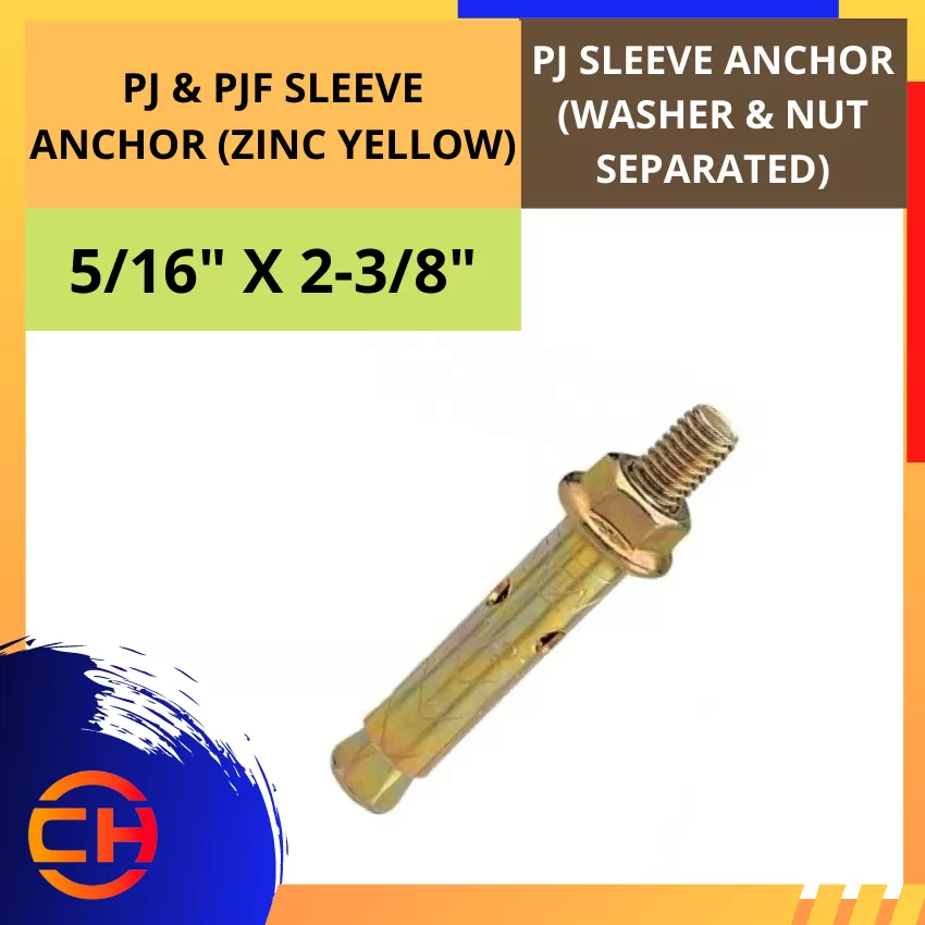 PJ & PJF SLEEVE ANCHOR [ 5/16" X 2 3/8'']