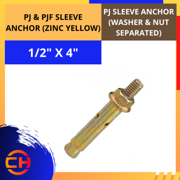 PJ & PJF SLEEVE ANCHOR [1/2" X 4''] 