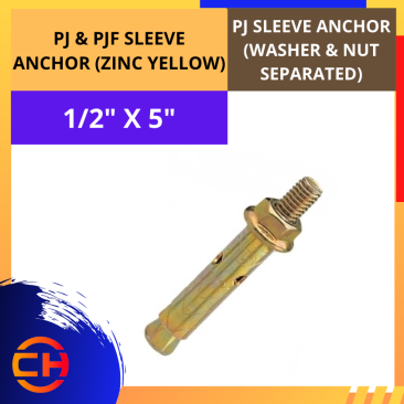 PJ & PJF SLEEVE ANCHOR [1/2" x 5''] 1pcs