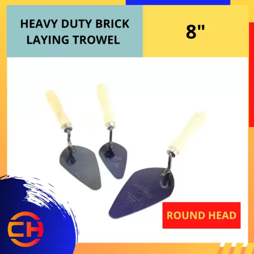 HEAVY DUTY BRICK LAYING TROWEL ROUND HEAD [8'']