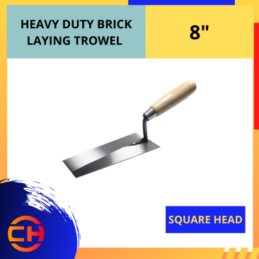 HEAVY DUTY BRICK LAYING TROWEL SQUARE HEAD [8'']