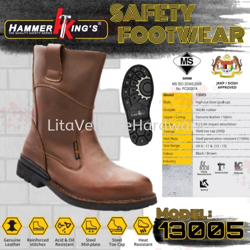 HAMMER KING'S SAFETY BOOT 13005