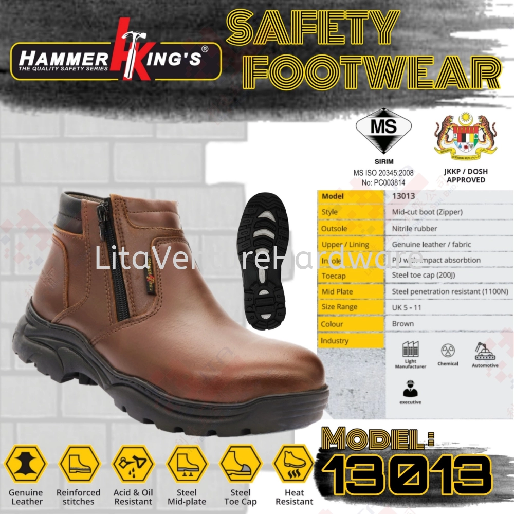 HAMMER KING'S SAFETY BOOT 13013