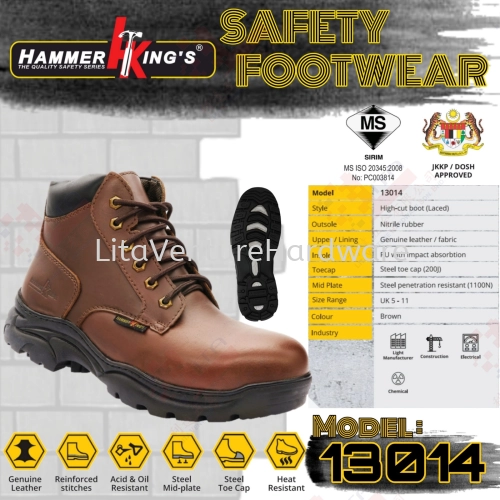 HAMMER KING'S SAFETY BOOT 13014