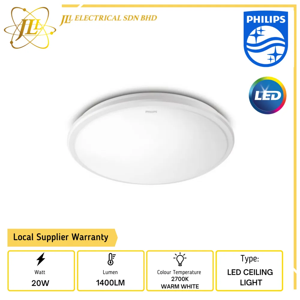 PHILIPS 31816 SLIMLINE 20W 110-240V CEILING LIGHT 2700K WARM WHITE 915004488601