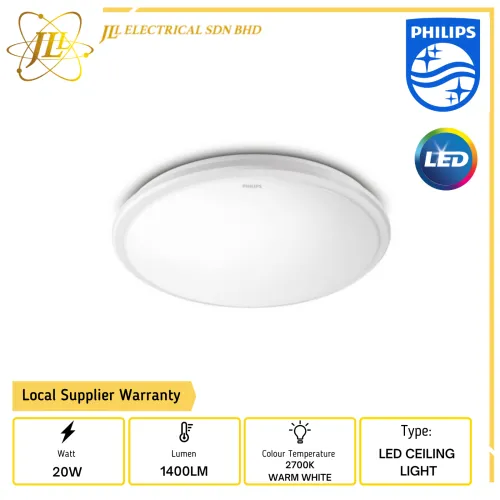 PHILIPS 31816 SLIMLINE 20W 110-240V CEILING LIGHT 2700K WARM WHITE 915004488601