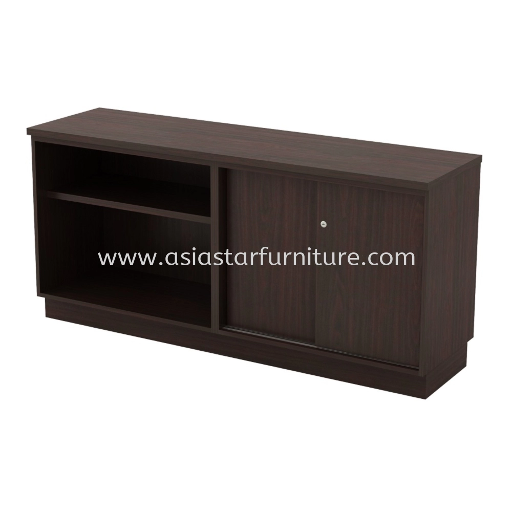 UTHILAH DUAL OFFICE SIDE CABINET C/W OPEN SHELF + SLIDING DOOR AU-YOS 7160