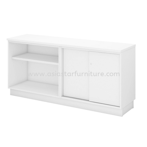 UTHILAH DUAL OFFICE SIDE CABINET C/W OPEN SHELF + SLIDING DOOR AU-YOS 7160