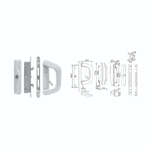 SLIDING DOOR LOCK SINGLE WITH KEY | KL-SD-01