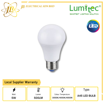 LUMITEC 5W 500LM LED A45 LED BULB [3000K/4000K/6500K]