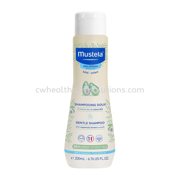 Mustela Gentle Shampoo 200ml Baby Shampoo Normal Skin Baby's Skin Care Petaling Jaya, Selangor, Kuala Lumpur (KL), Malaysia Healthcare Product Supplier, Woman Skincare Solution Provider, Supplement Dealer | CARES WORTH HEALTHCARE SOLUTIONS