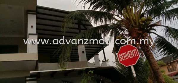 Mild Steel Awning Cover with Aluminium Composite Panel  Roofing & Awning  Selangor, Malaysia, Kuala Lumpur (KL), Puchong Supplier, Supply, Supplies, Retailer | Advanz Mod Trading