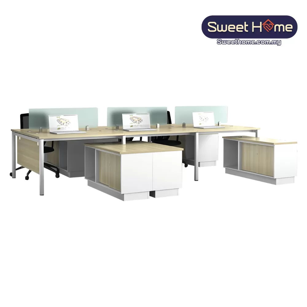 Office Workstation Table for 4 Person & More | Office Table Penang