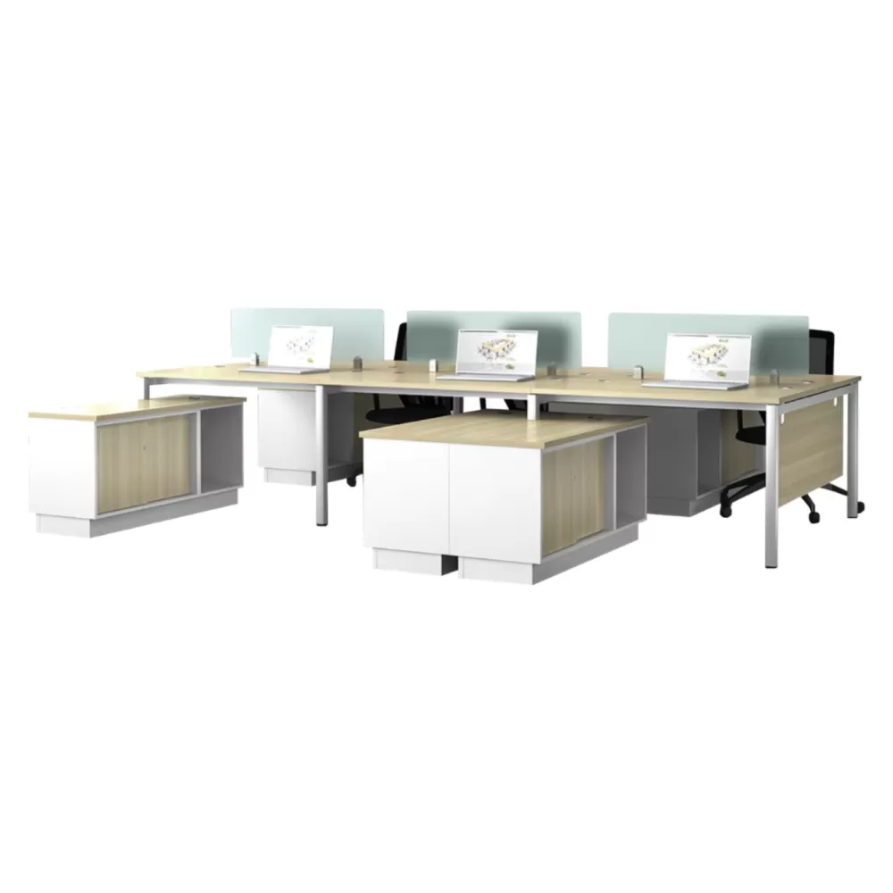 Office Workstation Table for 4 Person & More | Office Table Penang
