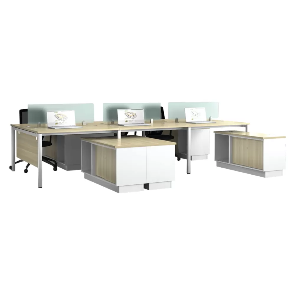 Office Workstation Table for 4 Person & More | Office Table Penang