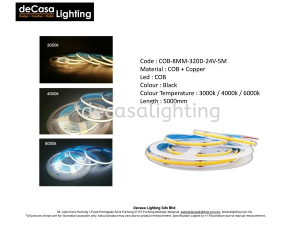 Led Strip Light 24v / 5meter Per Roll  LED STRIP LIGHT / LED NEON LIGHT Selangor, Kuala Lumpur (KL), Puchong, Malaysia Supplier, Suppliers, Supply, Supplies | Decasa Lighting Sdn Bhd