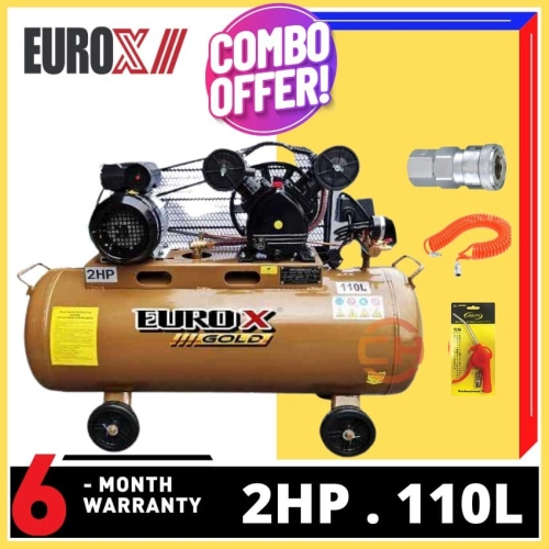 EURO X 2HP 100 LITRE BELT TYPE AIR COMPRESSOR EAX7110