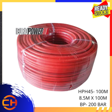 EUROPOWER HIGH PRESSURE SPRAY HOSE 8.5MM 100 METRE