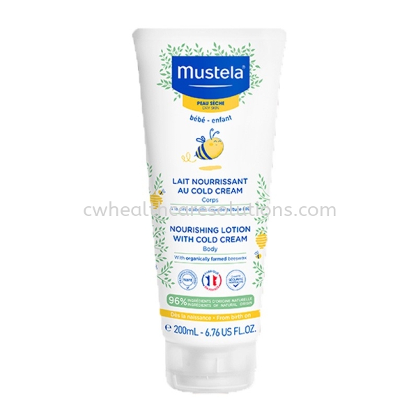 Mustela Nourishing Lotion with Cold Cream WOFB 200ml Body Lotion Dry Skin Baby's Skin Care Petaling Jaya, Selangor, Kuala Lumpur (KL), Malaysia Healthcare Product Supplier, Woman Skincare Solution Provider, Supplement Dealer | CARES WORTH HEALTHCARE SOLUTIONS