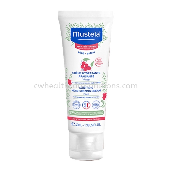 Mustela Soothing Moisturising Facial Cream WOFS 40ml Facial Cream Sensitive Care Baby's Skin Care Petaling Jaya, Selangor, Kuala Lumpur (KL), Malaysia Healthcare Product Supplier, Woman Skincare Solution Provider, Supplement Dealer | CARES WORTH HEALTHCARE SOLUTIONS