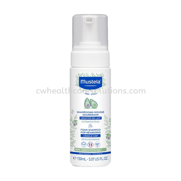 Mustela Foam Shampoo for NewBorn 150ml Shampoo Cradle Cap Baby's Skin Care Petaling Jaya, Selangor, Kuala Lumpur (KL), Malaysia Healthcare Product Supplier, Woman Skincare Solution Provider, Supplement Dealer | CARES WORTH HEALTHCARE SOLUTIONS