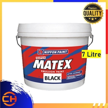 9103 BLACK NIPPON PAINT SUPER MATEX EMULSION PAINT INTERIOR WALL [7 LITRE]