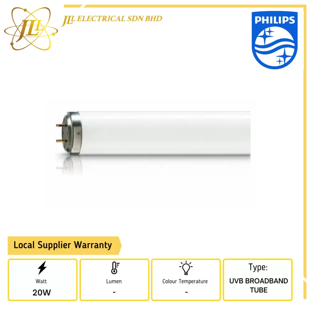 PHILIPS TL20W/12 59V G13 RS UVB BROADBAND TUBE 