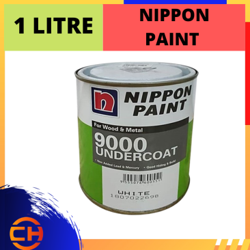 NIPPON PAINT 9000 UNDERCOAT FOR WOOD&METAL WHITE[1L / 5L]