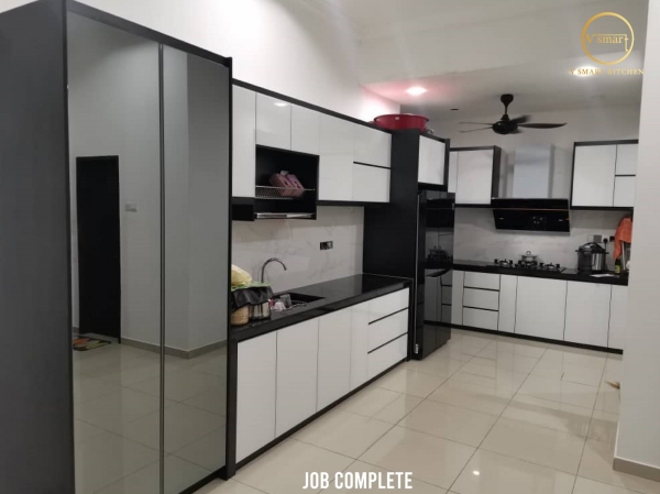 LORONG SERI EMAS INDAH ARCYLIC DOOR KITCHEN CABINET  Penang, Malaysia, Butterworth Supplier, Suppliers, Supply, Supplies | V SMART KITCHEN (M) SDN BHD