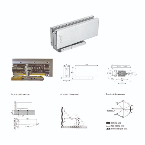 HYDRAULIC FLOOR DOOR CLOSER | MN-JU-98