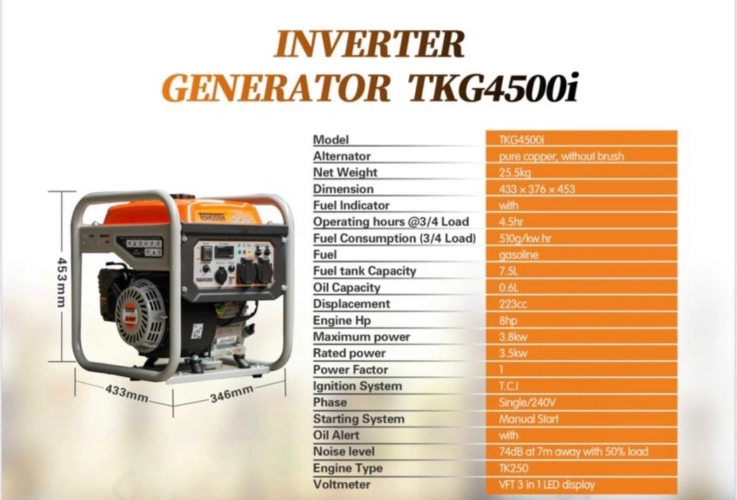 TKG4500I GENSET ONLY