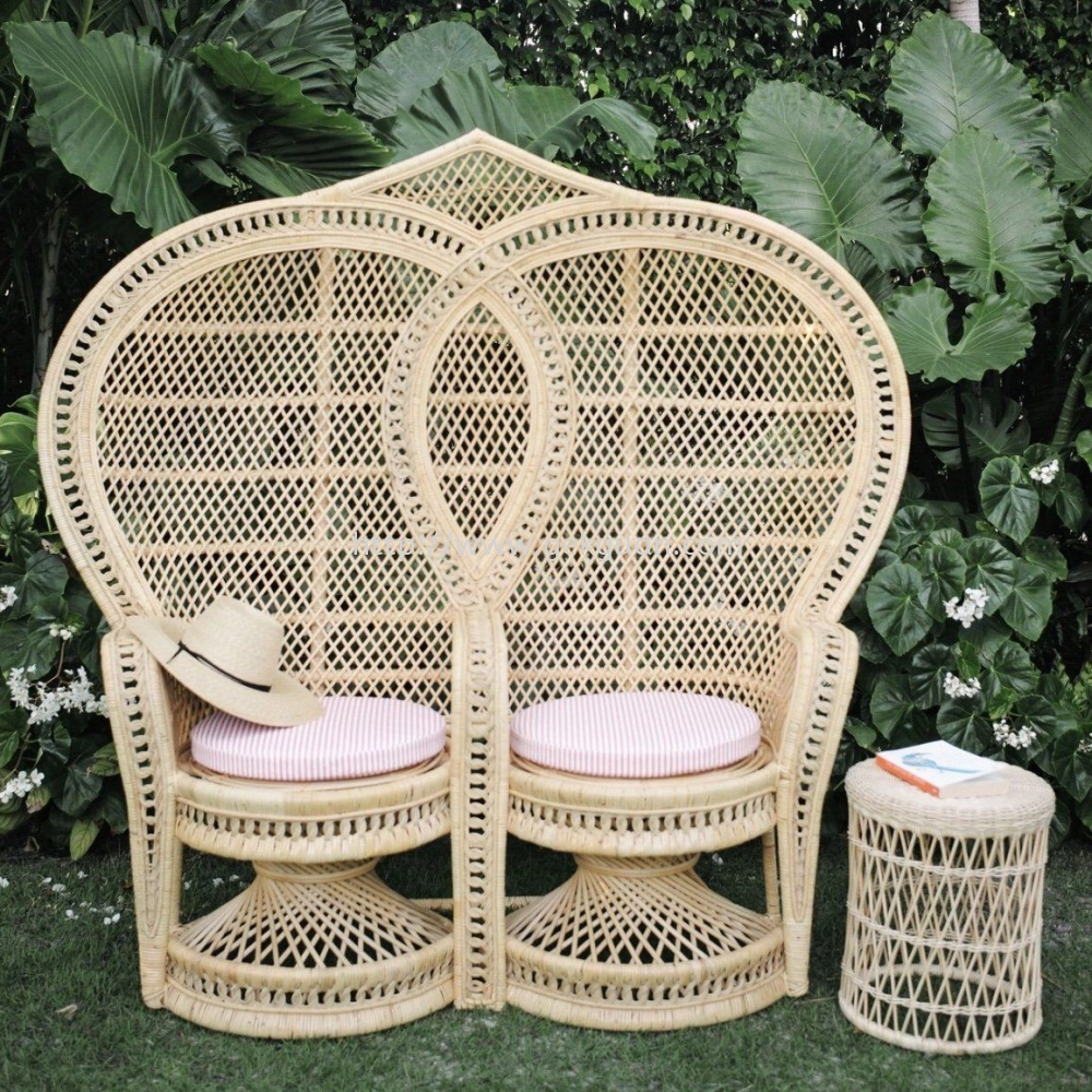 RATTAN PEACOCK CHAIR - COUPLE