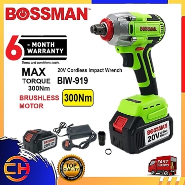 BOSSMAN CORDLESS IMPACT DRIVER WRENCH 20V [BIW-919]