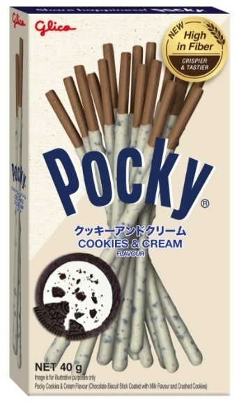 POCKY STICK COOKIES & CREAM 40g X 10pcs X 12pck Pocky Makanan Ringan Johor Bahru (JB), Malaysia, Ulu Tiram Wholesaler, Supplier, Supply, Supplies | J.B. Cip Sen Trading Sdn Bhd