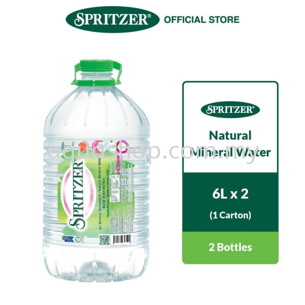 6 LITER X 2 / 1 CARTON Spritzer Carton Drinking Water Selangor, Malaysia, Kuala Lumpur (KL), Ampang Supplier, Suppliers, Supply, Supplies | Aqua Shop (M) Sdn Bhd