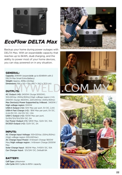 ECOFLOW DELTA MAX DELTA series Electrical Selangor, Malaysia, Kuala Lumpur (KL), Balakong Supplier, Distributor, Supply, Supplies | Myweld Equipment & Gases Sdn Bhd