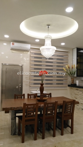 Exclusive Design  Zebra Blind, Made In Korea, Luxury Lifestyle, Bungalow Living, Dining Hall.